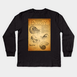 Marine Biology - Nautilus Kids Long Sleeve T-Shirt